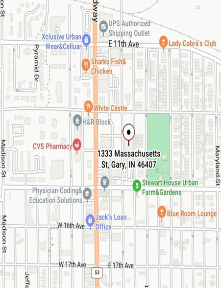 1333 Massachusetts St, Gary, IN à vendre - Aérien – Image 1 sur 1