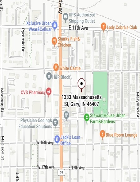 1333 Massachusetts St, Gary, IN à vendre - Aérien – Image 1 sur 1