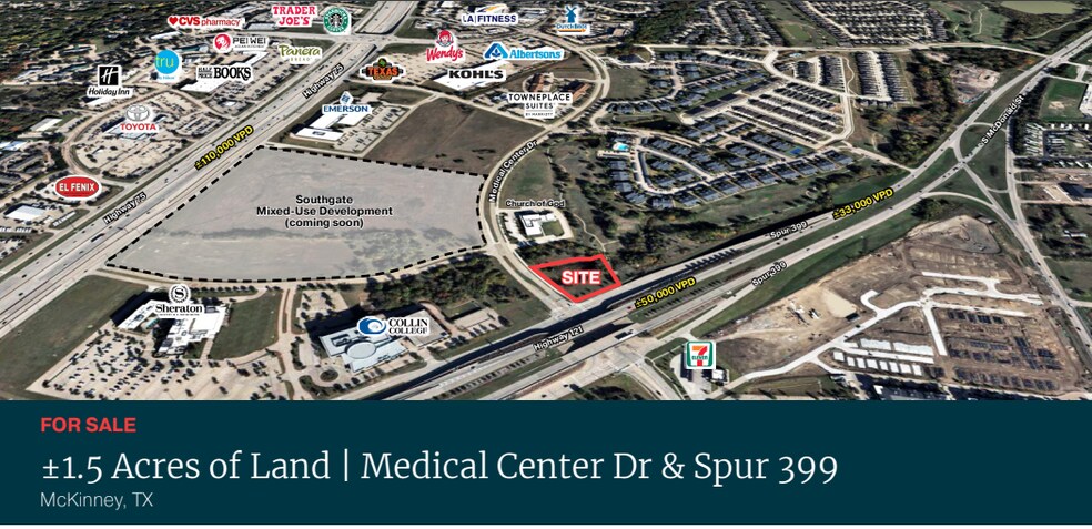 Medical Center Dr & Spur 399, McKinney, TX à vendre - Photo de l’immeuble – Image 1 sur 3