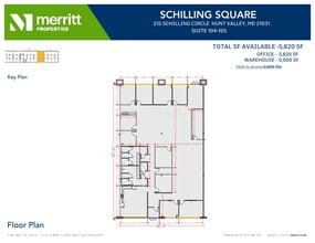 215 Schilling Cir, Hunt Valley, MD à louer Plan d’étage– Image 1 sur 1