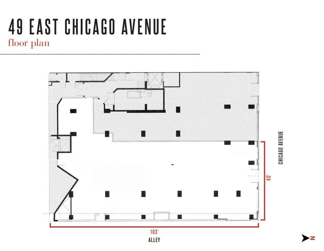 747 N Wabash Ave, Chicago, IL à louer Plan d’étage– Image 1 sur 1
