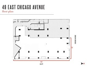 747 N Wabash Ave, Chicago, IL à louer Plan d’étage– Image 1 sur 1