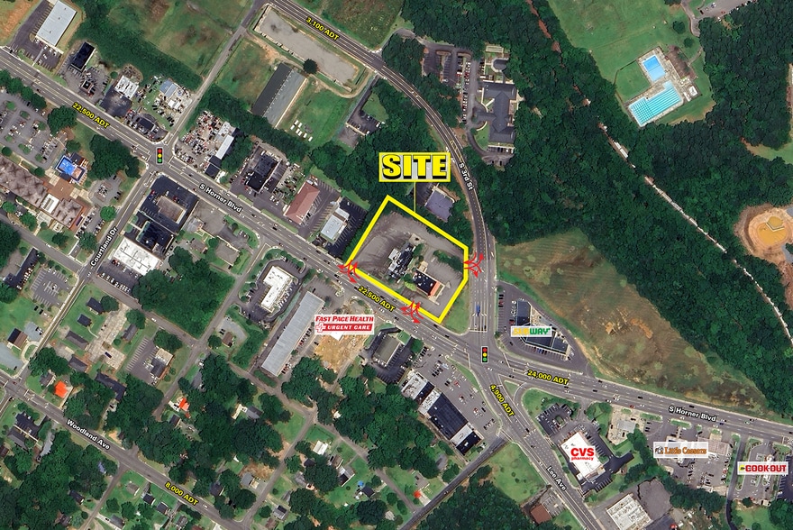 1707 S Horner Blvd, Sanford, NC à louer - Aérien – Image 2 sur 2