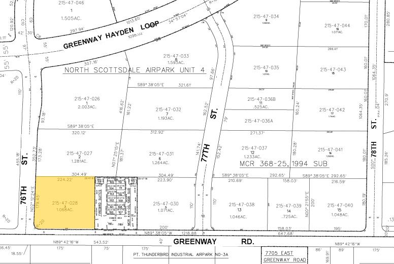 7626 E Greenway Rd, Scottsdale, AZ à louer - Plan cadastral – Image 2 sur 4