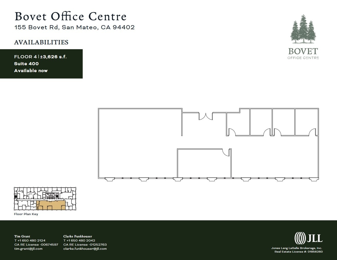 155 Bovet Rd, San Mateo, CA à louer Plan d’étage– Image 1 sur 1