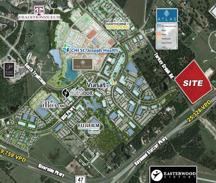 4098 Raymond Stotzer Pky, College Station, TX à vendre - Aérien – Image 2 sur 4