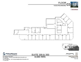 10333 Richmond Ave, Houston, TX à louer Plan d’étage– Image 2 sur 2
