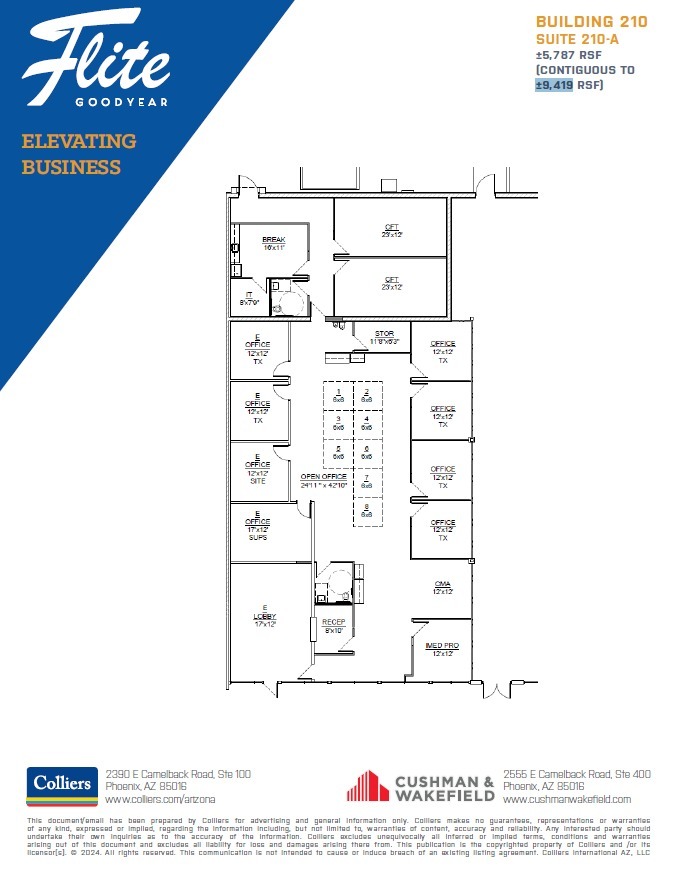 1300 S Litchfield Rd, Goodyear, AZ à louer Plan d’étage– Image 1 sur 1