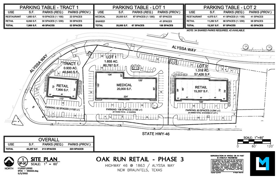 2204 TX- 46, New Braunfels, TX à louer - Plan de site – Image 3 sur 9