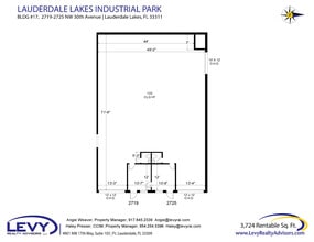 2696 NW 31st Ave, Lauderdale Lakes, FL à louer Plan d’étage– Image 2 sur 2