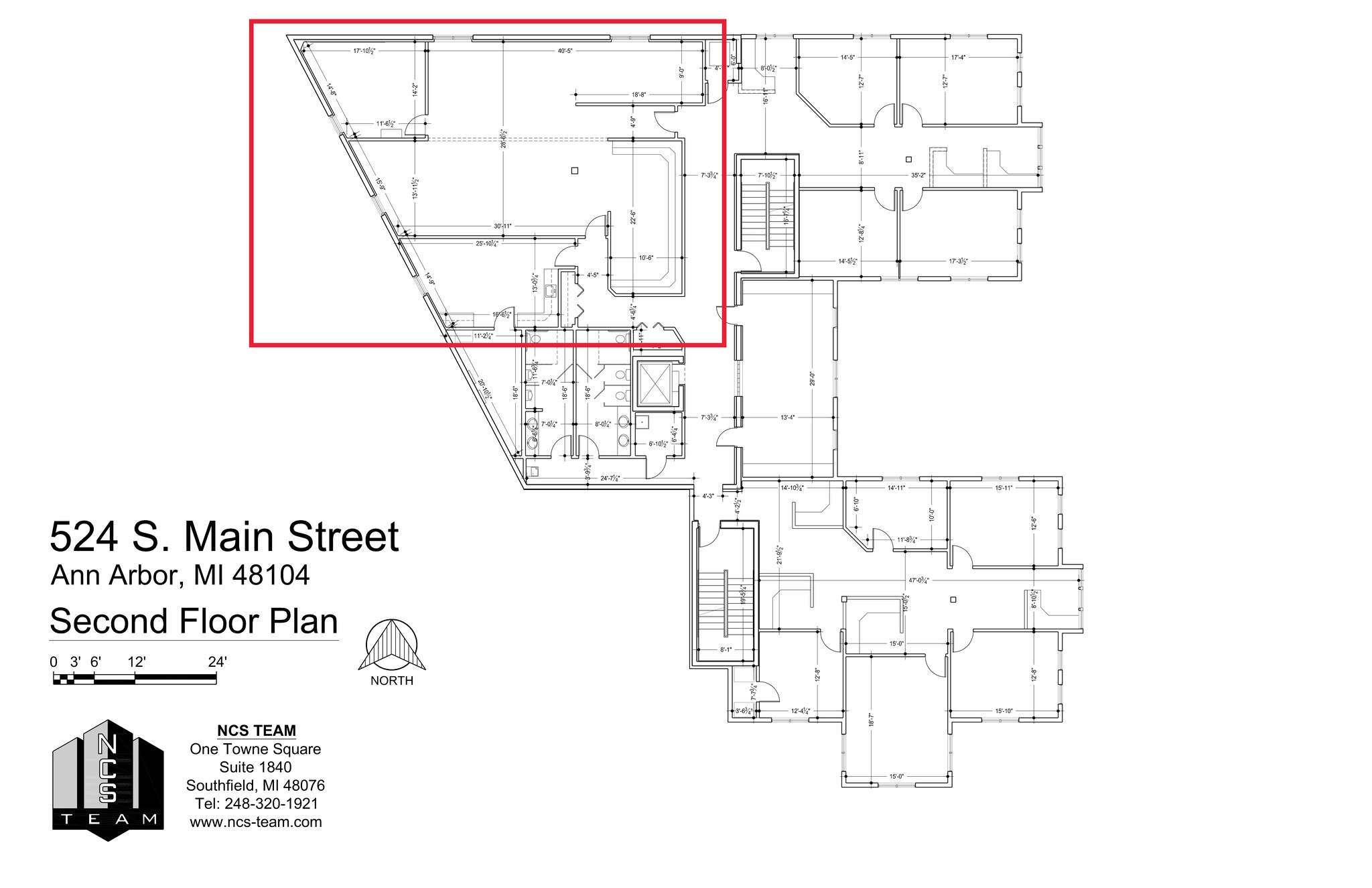 524 S Main St, Ann Arbor, MI à louer Plan de site– Image 1 sur 2