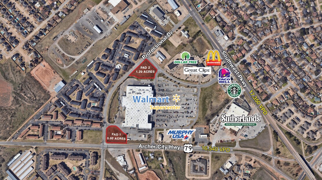 5145 Professional Dr, Wichita Falls, TX à vendre Aérien– Image 1 sur 2