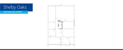 1682 Shelby Oaks Dr N, Memphis, TN à louer Plan d’étage– Image 2 sur 2