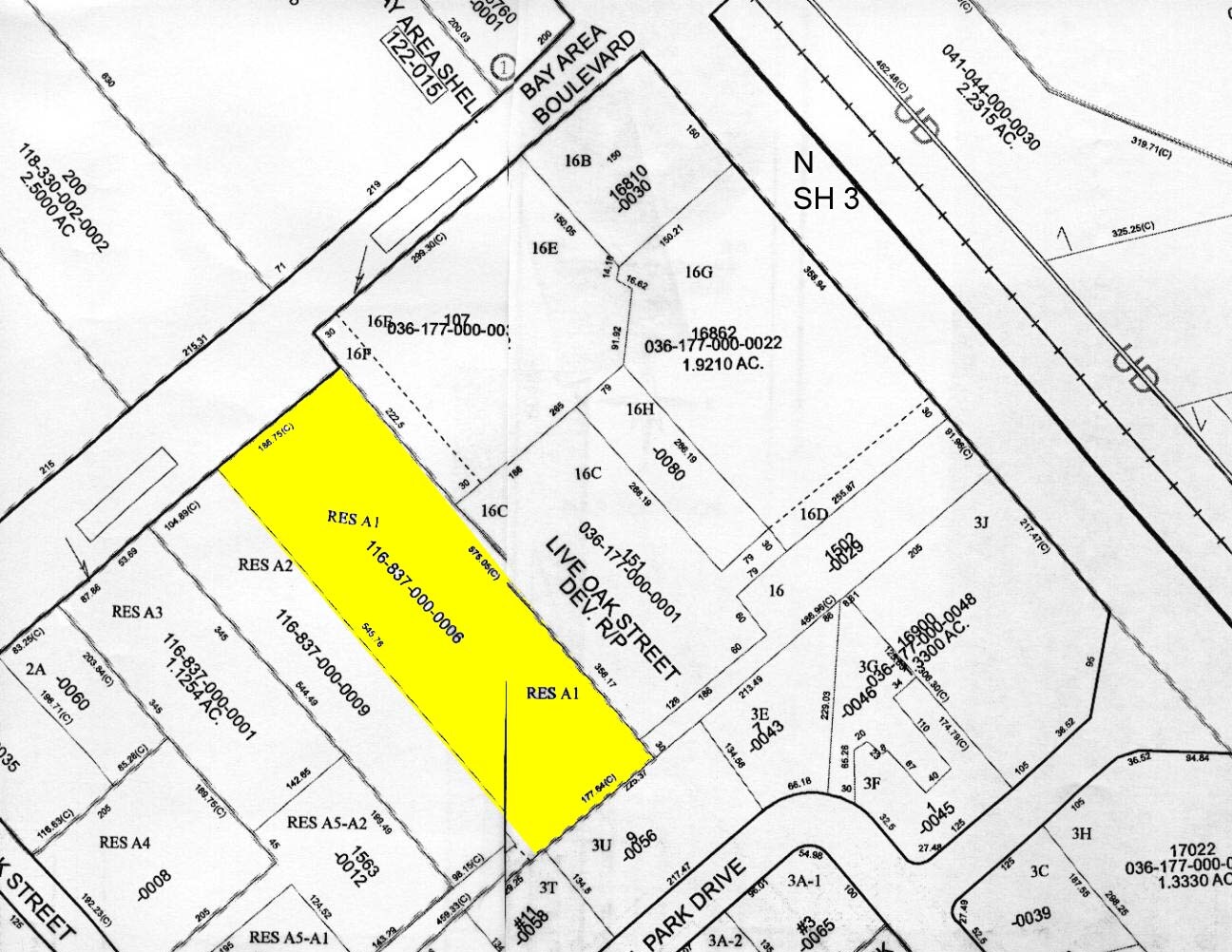 155 W Bay Area Blvd, Webster, TX à vendre Plan cadastral– Image 1 sur 15