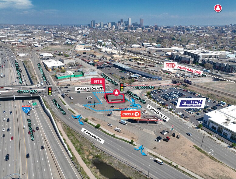900 W Alameda Ave, Denver, CO à louer - Aérien – Image 1 sur 14