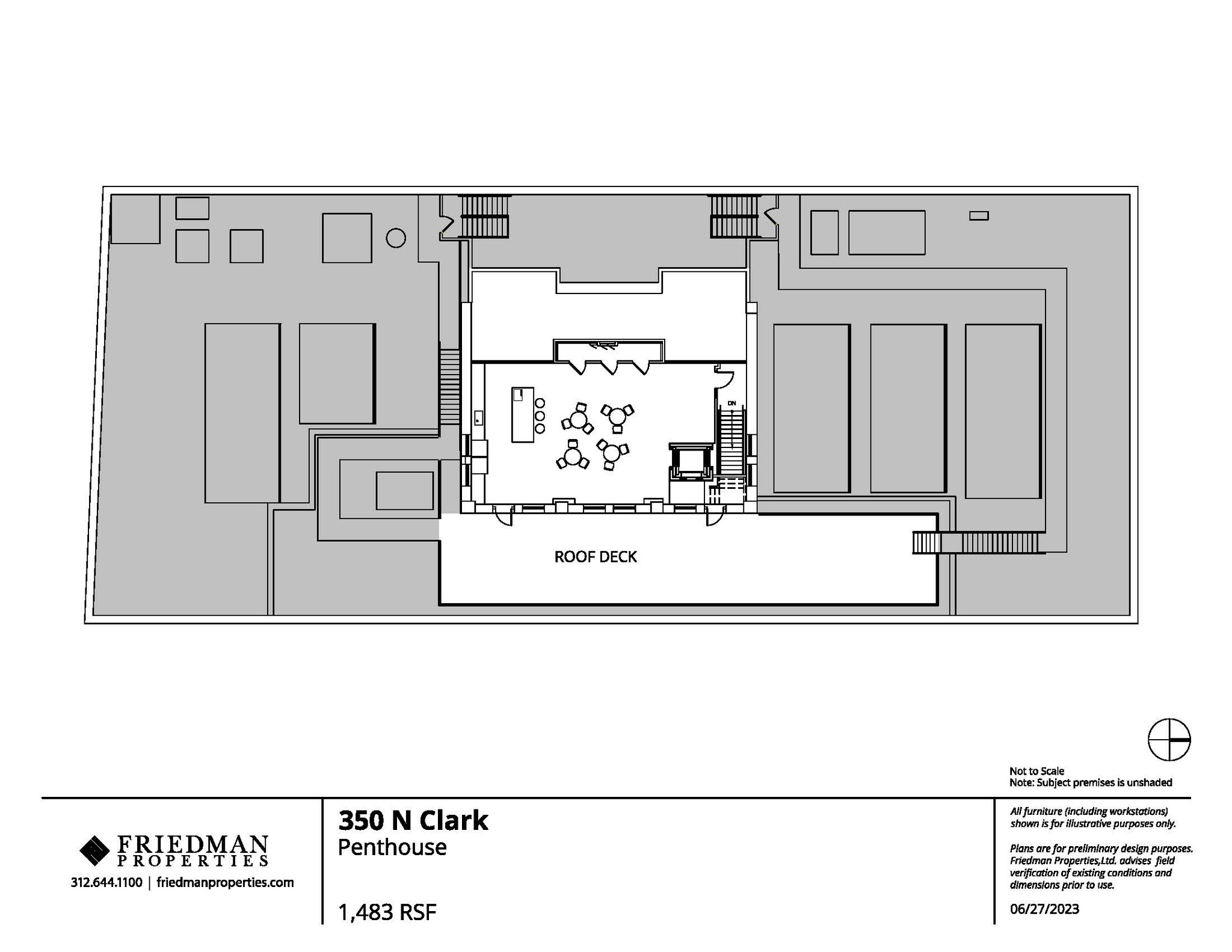350 N Clark St, Chicago, IL à louer Plan d’étage– Image 1 sur 1