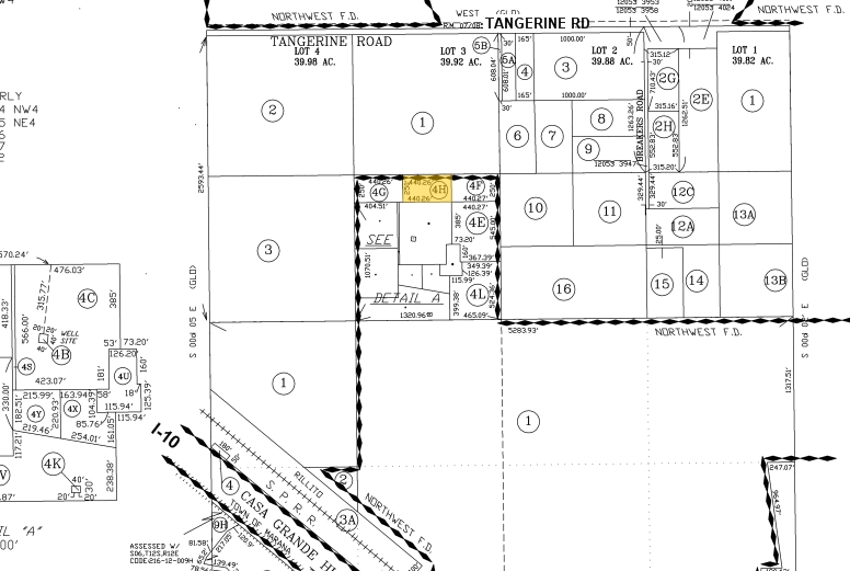 8365 W Tangerine Rd, Marana, AZ à louer - Plan cadastral – Image 2 sur 2