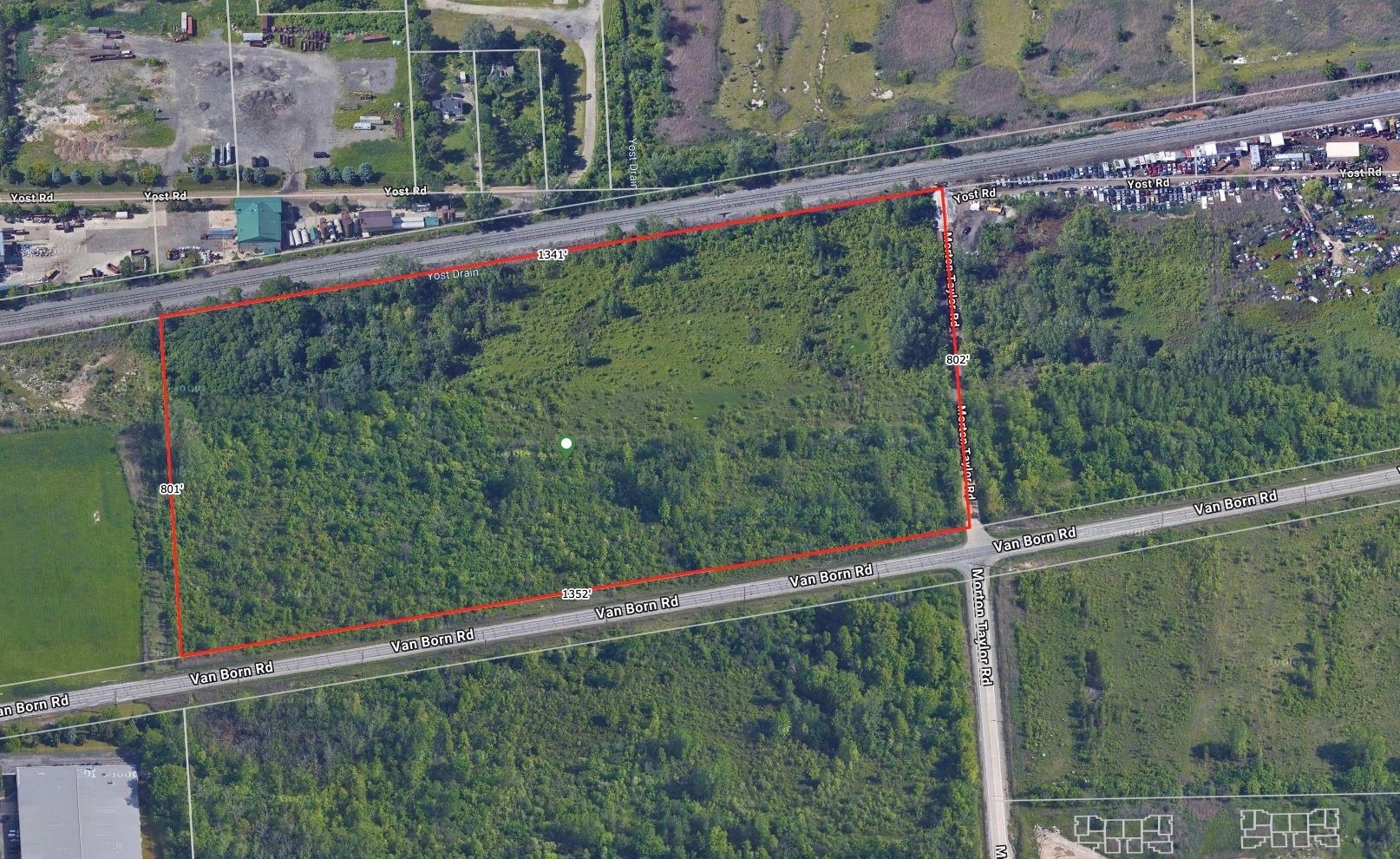 43000 Van Born Rd, Belleville, MI à vendre Aérien– Image 1 sur 9