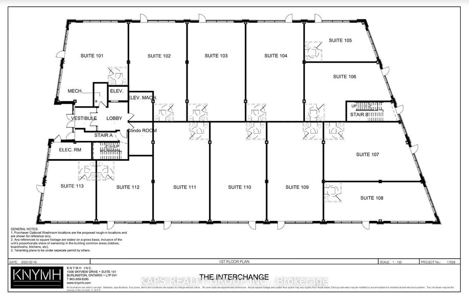 1670 N Service Rd E, Oakville, ON à louer - Plan d’étage – Image 2 sur 4