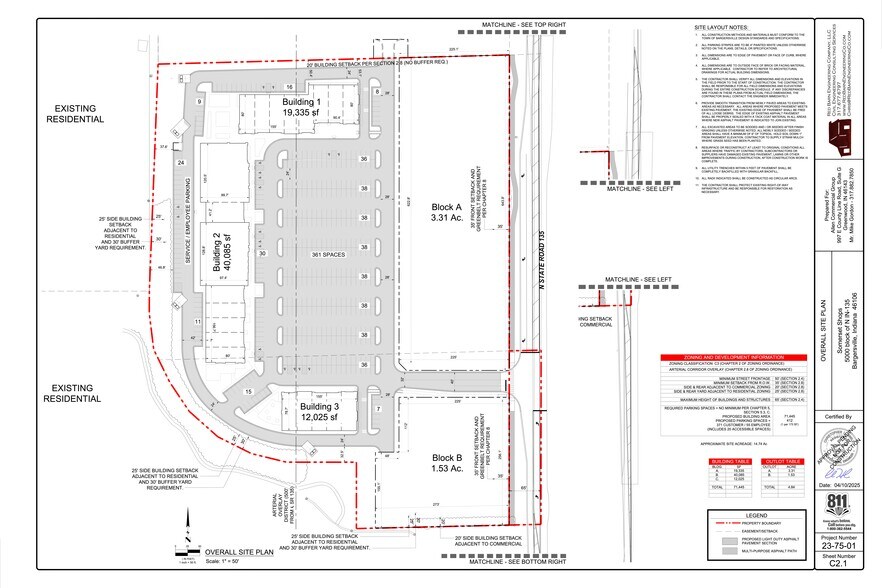 5000 State Road 135, Bargersville, IN à louer - Plan de site – Image 3 sur 3