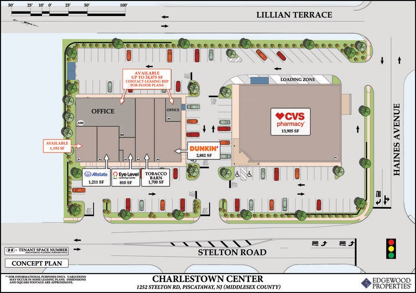 1252-1264 Stelton Rd, Piscataway, NJ à louer - Plan de site – Image 2 sur 7