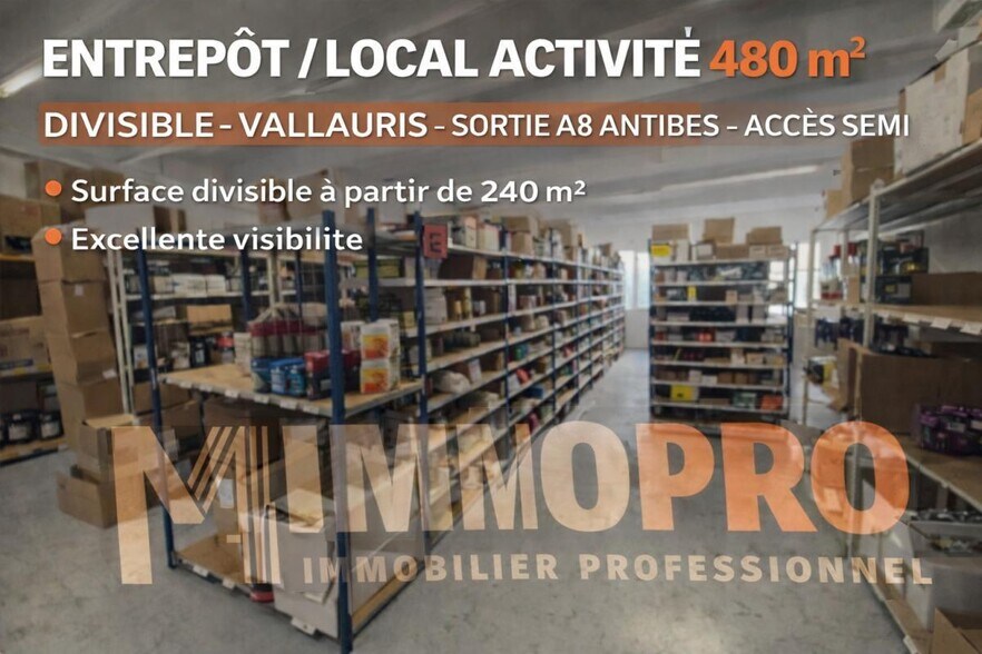 Industriel/Logistique dans Vallauris à louer - Photo intérieure – Image 2 sur 7