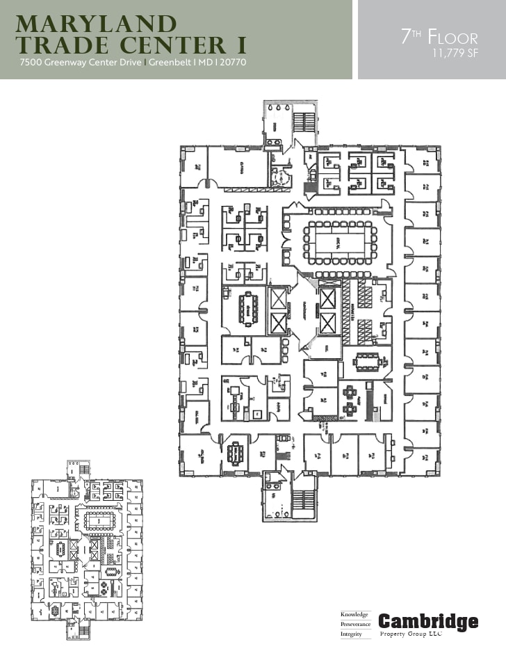 7500 Greenway Center Dr, Greenbelt, MD à louer Plan d’étage– Image 1 sur 1