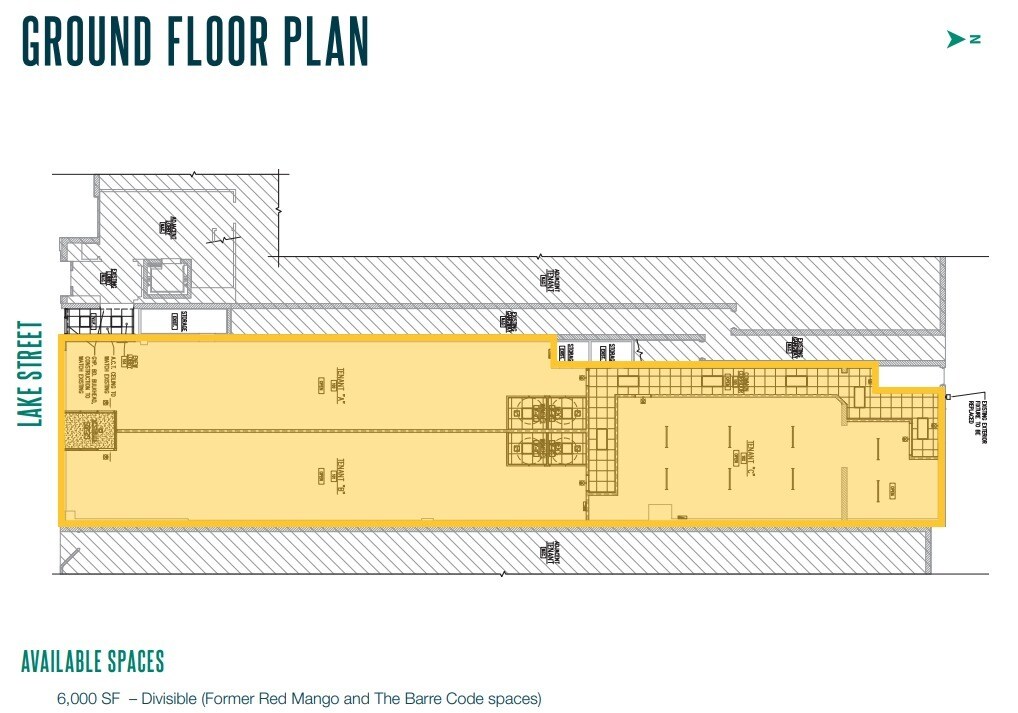 1040-1044 Lake St, Oak Park, IL à louer Plan d’étage– Image 1 sur 1