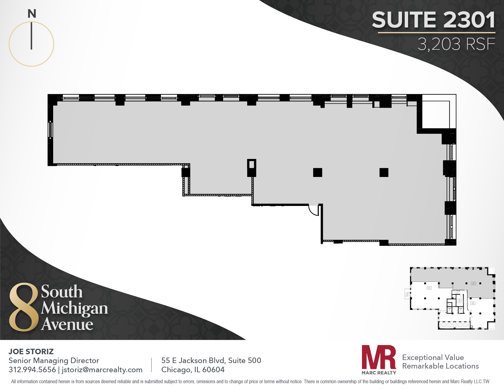 8 S Michigan Ave, Chicago, IL à louer Plan d’étage– Image 1 sur 1