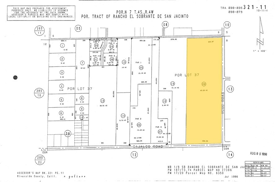 19255 Wood Rd, Perris, CA à vendre - Plan cadastral – Image 2 sur 4