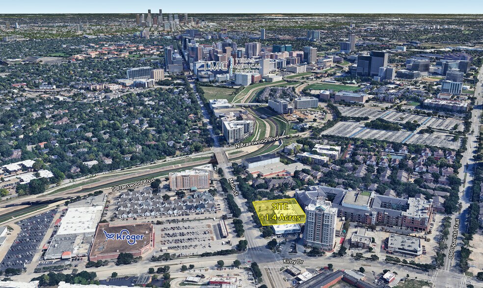 7807 Main St, Houston, TX à louer - Aérien – Image 1 sur 8