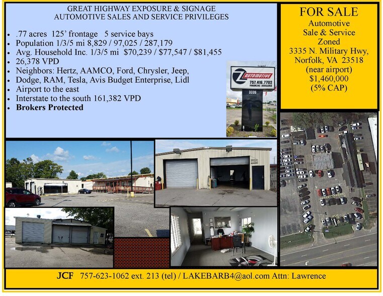 3335 N Military Hwy, Norfolk, VA à vendre - Photo principale – Image 1 sur 14