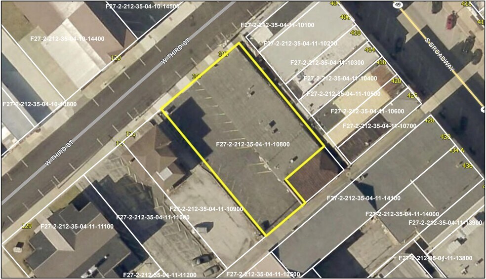 105-107 W 3rd St, Greenville, OH à louer - Plan cadastral – Image 3 sur 4