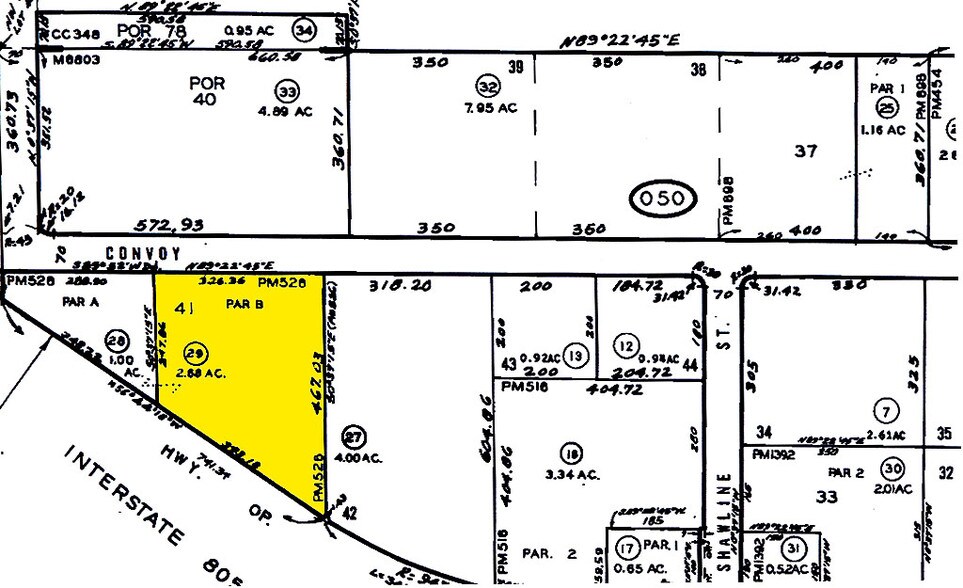 6701-6743 Convoy Ct, San Diego, CA à louer - Plan cadastral – Image 3 sur 8
