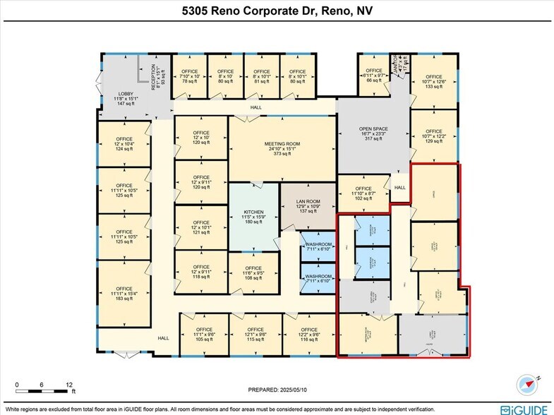 5305 Reno Corporate Dr, Reno, NV à louer - Plan d’étage – Image 1 sur 3