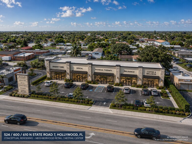 524 N State Road 7, Hollywood, FL à vendre - Photo de l’immeuble – Image 1 sur 5