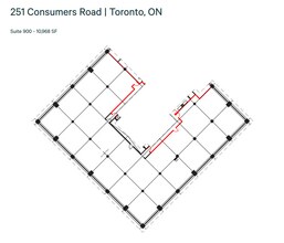245 Consumers Rd, Toronto, ON à louer Plan d’étage– Image 1 sur 1
