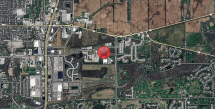 SWC Pleasant St. & Union Chapel, Noblesville, IN - Vue aérienne  vue de carte