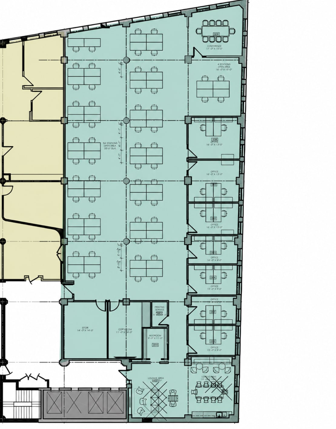 2050 Rue de Bleury, Montréal, QC à louer Plan d’étage– Image 1 sur 3
