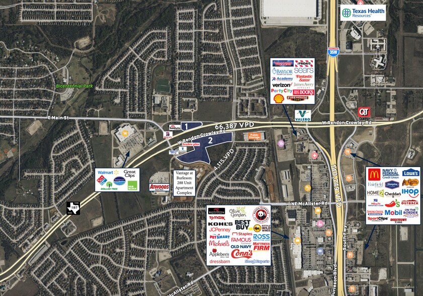 Hwy 1187, Fort Worth, TX à vendre - Aérien – Image 2 sur 2