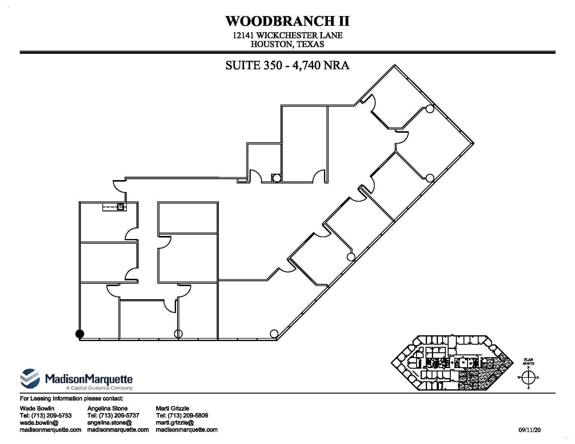 12141 Wickchester Ln, Houston, TX à louer Plan d’étage– Image 1 sur 1