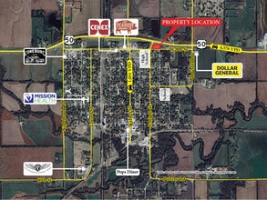 309 E 9th St, Peabody, KS - Vue aérienne  vue de carte - Image1