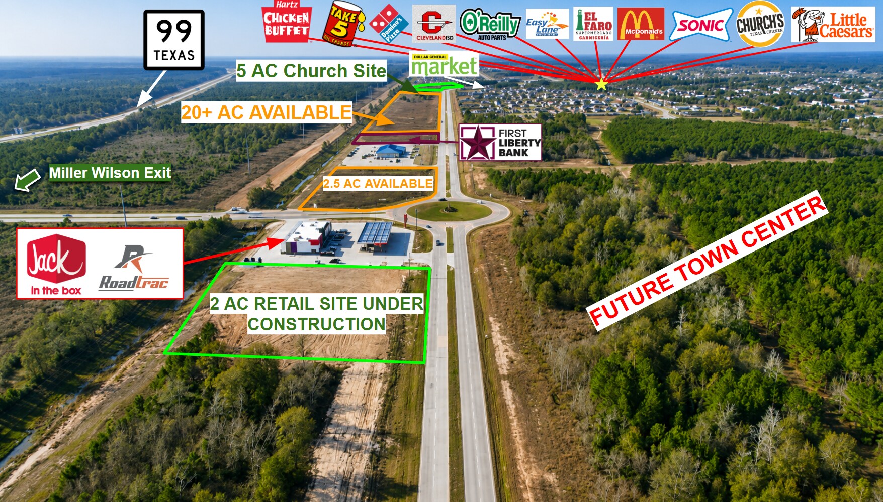 0002 County Road 3549, Cleveland, TX à vendre Aérien– Image 1 sur 17