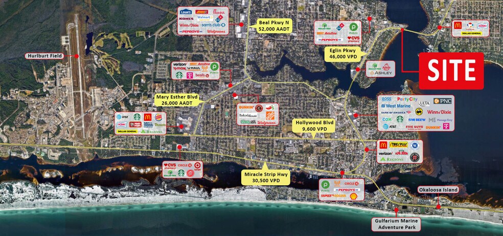 843 Eglin Pky, Fort Walton Beach, FL à vendre - Photo de l’immeuble – Image 3 sur 12