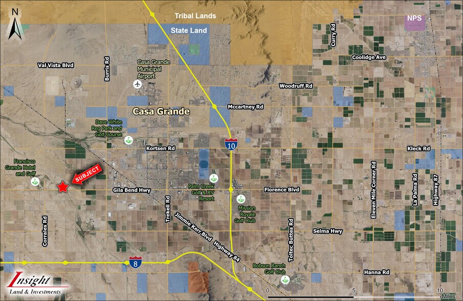 Gila Bend, Casa Grande, AZ à vendre - Aérien – Image 3 sur 3