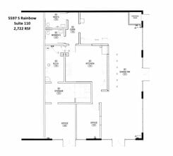 5597 S Rainbow Blvd, Las Vegas, NV à louer Plan d’étage– Image 1 sur 1