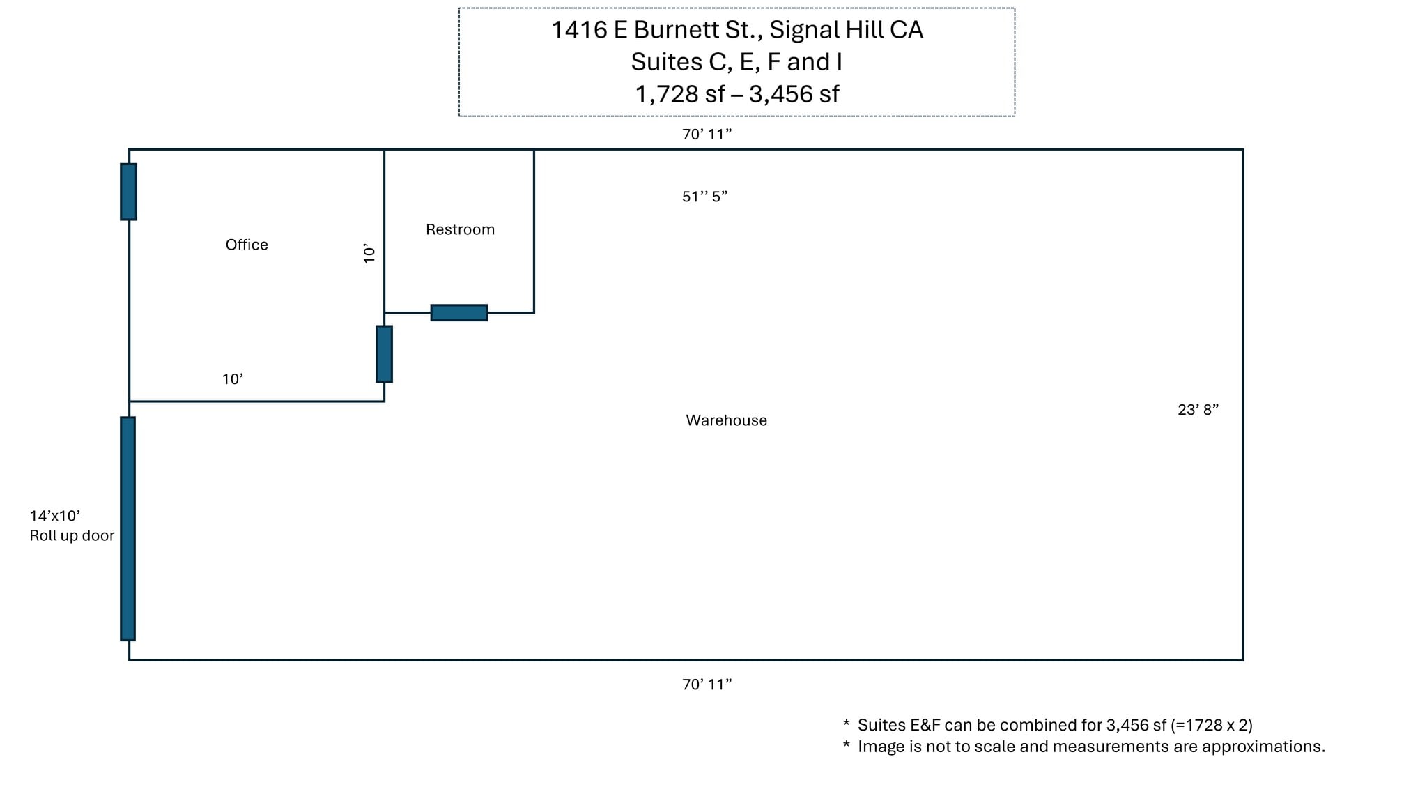 1390 E Burnett St, Signal Hill, CA à louer Plan de site– Image 1 sur 11