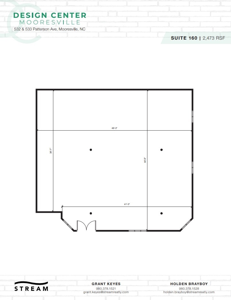 532 Patterson Ave, Mooresville, NC à louer Plan d’étage– Image 1 sur 1