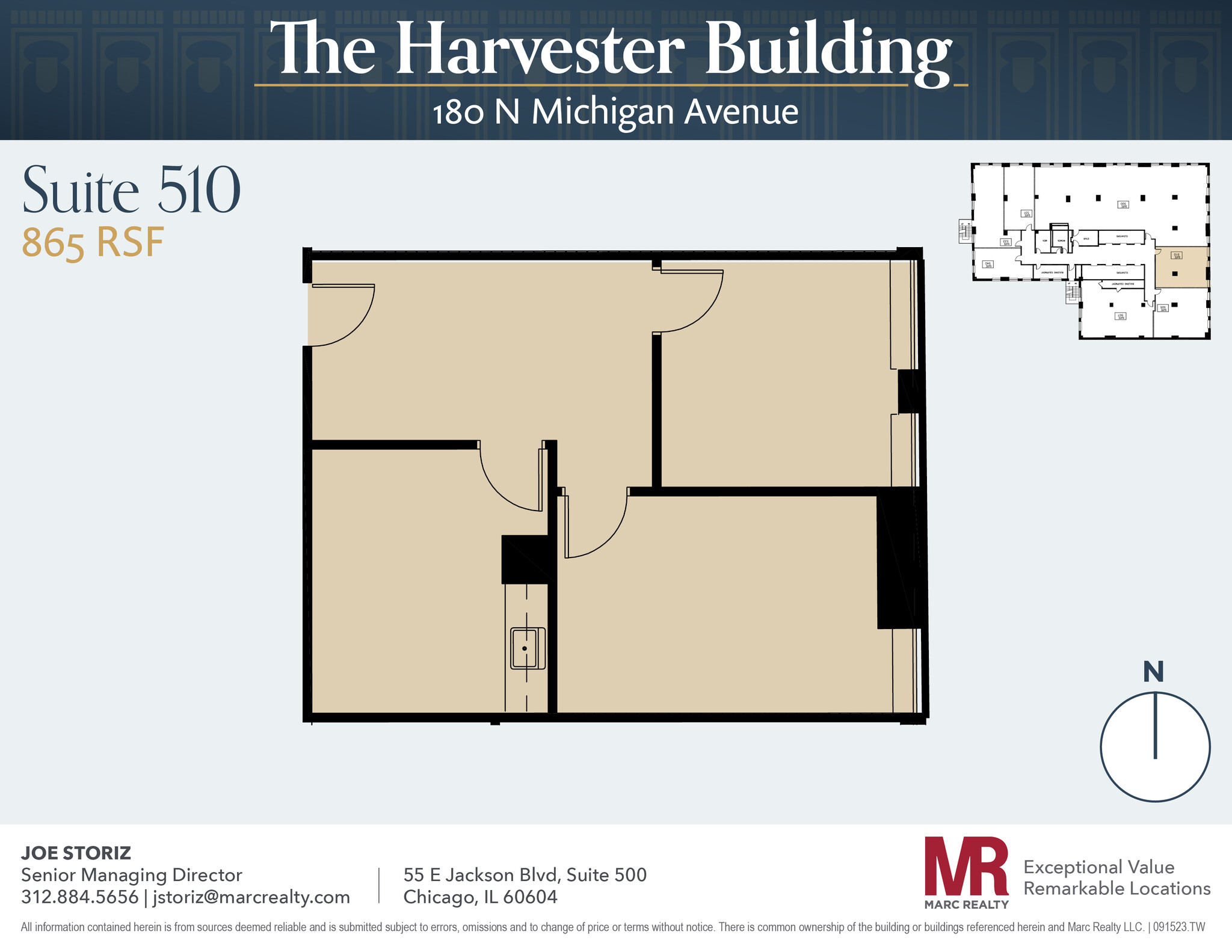 180 N Michigan Ave, Chicago, IL à louer Plan d’étage– Image 1 sur 4