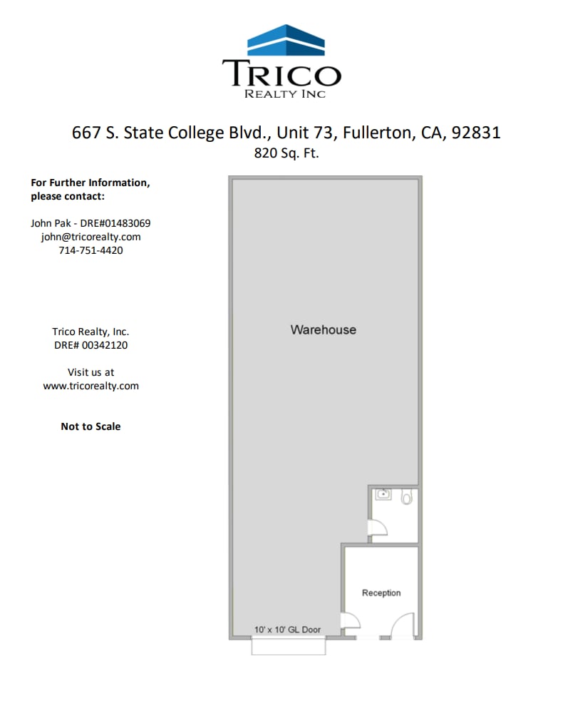 667-759 S State College Blvd, Fullerton, CA à louer Plan d’étage– Image 1 sur 1